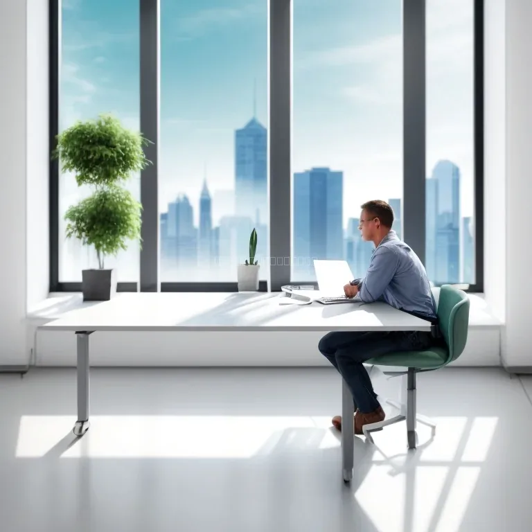 Entrepreneur planning business strategy on whiteboard